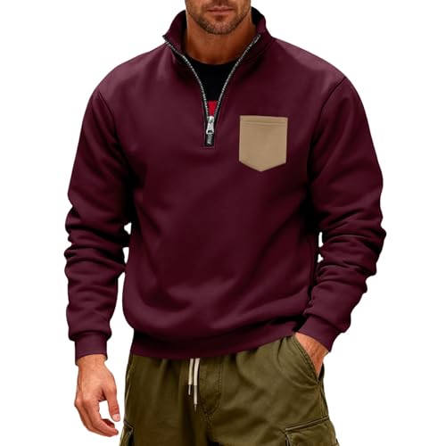 Veste polaire épaisse zippée col montant pour homme veste d'extérieur chaude