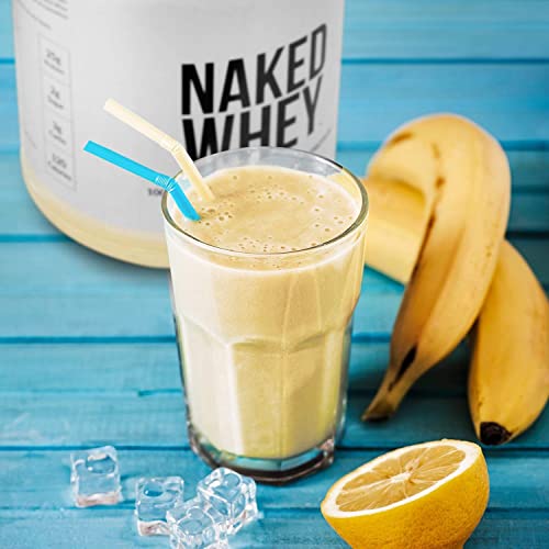 Naked Nutrition VANILLAW1LB Naked Vanilla Whey Protein 1Lb, Only 3 Ingredients, All Natural Grass Fed Whey Protein Powder + Vanilla + Coconut Sugar- Gmo-Free thumb #4