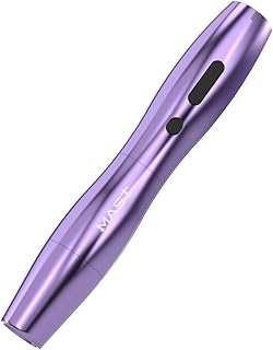 Mast P20 Wireless Tattoo Pen Machine Rotary Tattoo Gun Lightweight Digital Display Slim Frame for Women Aritst (1 battery-...