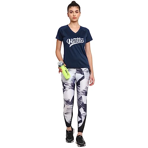 Image of OFF LIMITS WMN Hustle Printed RN, Half Sleeve, T- Shirt, for Women