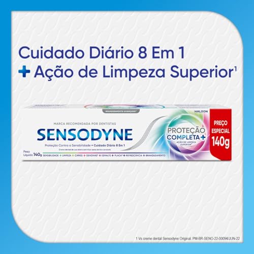 Sensodyne Proteção Completa Pasta de Dente para Dentes sensíveis, 140g