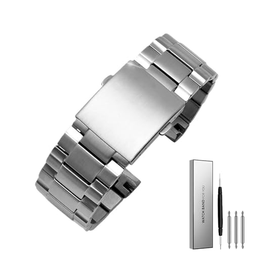 Bracelet de montre 26 mm en acier inoxydable CXYWBD à dégagement rapide pour homme