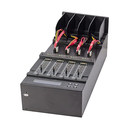Image of Systor 1 to 3 PCIe M.2 NVMe /SATA Duplicator - 9GB /Min - SYSNVME-XW203 | Standalone duplicator to clone, erase and sanitize PCIe M.2 NVMe, SATA SSDs, and 2.5 inch /3.5 inch SATA hard drives no-PC operation.