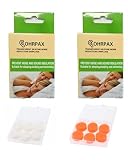 HUVZOR 6 Paia Tappi per le orecchie in morbido silicone modellabile, Riutilizzabili Tappi Orecchie per Dormire Nuoto Tappi Tappi Orecchie Antirumore Morbida Modellabili per Bambini Adulti