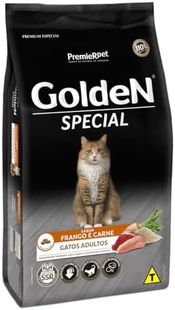 Veterinários chamam atenção para hábito ignorado por muitos tutores 10 Ração Golden Special para Gatos Adultos Frango e Carne 10kg