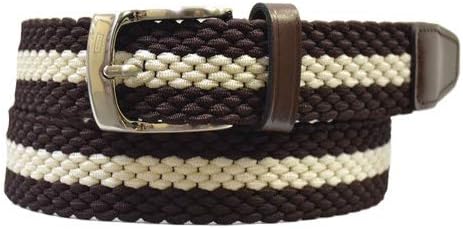 Amazon 飯田工房 ライン ゴムメッシュ レザーベルト 本革 日本製 メンズ メッシュベルト Ik3504 ダークブラウン ベルト 通販