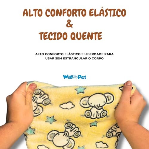 WAY PET Pijamas que Brilham no Escuro, Roupas para Cães com Capuz Pompom, Roupas para Cães Pequenos,