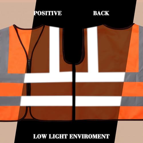 Unittype 4 Pieces Kids Safety Vest Construction Reflective Traffic Vest for Running Kindergarten Preschool Children