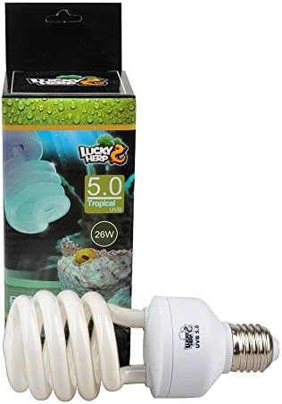 Lucky Herp Reptile Compact Fluorescent UVA UVB 5.0 Bulb,13W,26W Available (13 Watt)