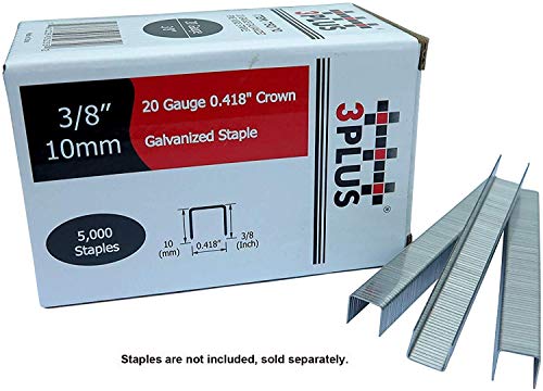 3Plus Ht5014Sp Pneumatic 20 Gauge Stapler, T50 Upholstery Stapler, 1/4-Inch To 9/16-Inch #TOP4