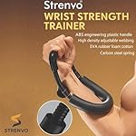 Strenvo Hand Grip Strengthener Complete Set – 12 PCS | Forearm, Finger, Wrist & Hand Exerciser Kit for Men & Women | Adjustable Resistance, Finger Stretcher, Therapy Ball & More | Home & Office Workout - Image 3