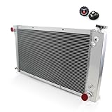 ECMRAD 3 Row Aluminum Radiator Compatible with Chevy K5 Blazer C10 C20 C30 1969-1972 1970 1971 5.0L 5.7L V8 350 307 Performance Engine Cooling