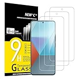 NEW'C Protector de pantalla de vidrio templado Xiaomi Redmi Note 13 Pro 5G/4G, toque delicado. Sin polvo, sin huellas dactilares, un botón, demasiado fácil de instalar, sin burbujas.
