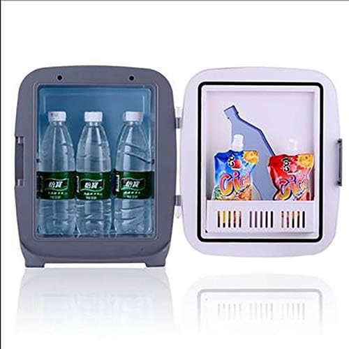 13L Mini Fridge Auto Portable Refrigerator Cooler Heater Small Freezer Car Home Daul-Use White Storage Icebox with Handle