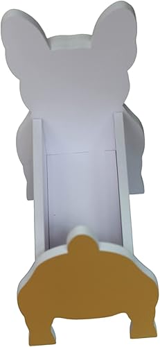 Miniatura 10 de Maceta de bulldog francés para plantas de interior y exterior, maceta de bulldog francés, maceta para suculentas, jarrón blanco, mediano