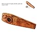 Wooden Kazoo Flute, Maple Wood Flute Musical Wind Instrument with Diaphragm for Mouth Music Playing Performance