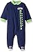NFL Seattle Seahawks Logo Panel Snap Sleep 'N Play Sleepwear, 3-6 Months, Navy
