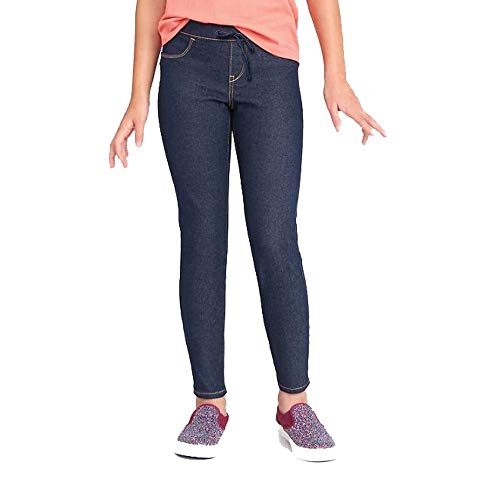 Owasi Children Kids Girls Full Length Jeans Jeggings Elasticated Leggings Age 2-16 Size (Navy, 2-3 Years)
