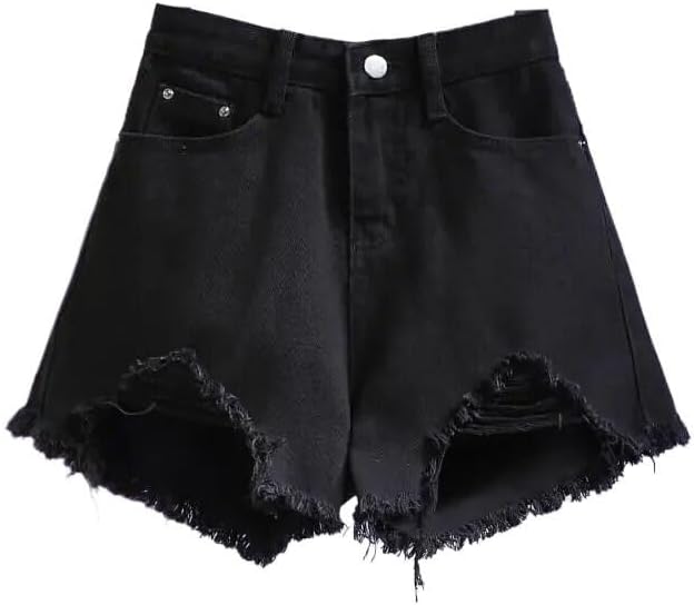 Summer High Waist Short Pants Wide Leg Korean Casual Women's Jean Denim Shorts