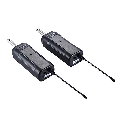 KKmoon Muslady UHF Portátil Sistema de Transmissor de Áudio Sem Fio Transmissor + Receptor 60 M Alca