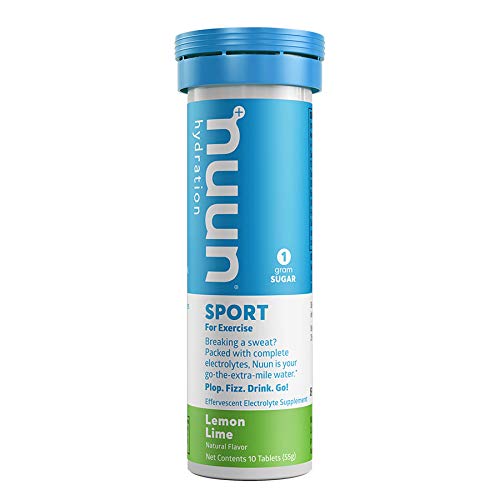 Nuun Active Single Tube - 10 Electrolyte Tablets Lemon Lime, 1.8 Ounce Tube #TOP2