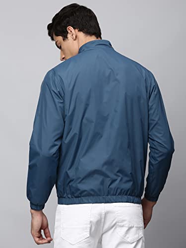 Image of Dennis Lingo Polyester Regular Fit Full Sleeves Men's Solid Shell Jacket with 2 Pockets - Lightweight Casual Winterwear for Men
