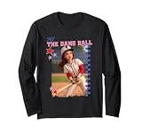 Hit The Dang Ball Funny Baseball Mom Softball Doll Face Meme Long Sleeve T-Shirt