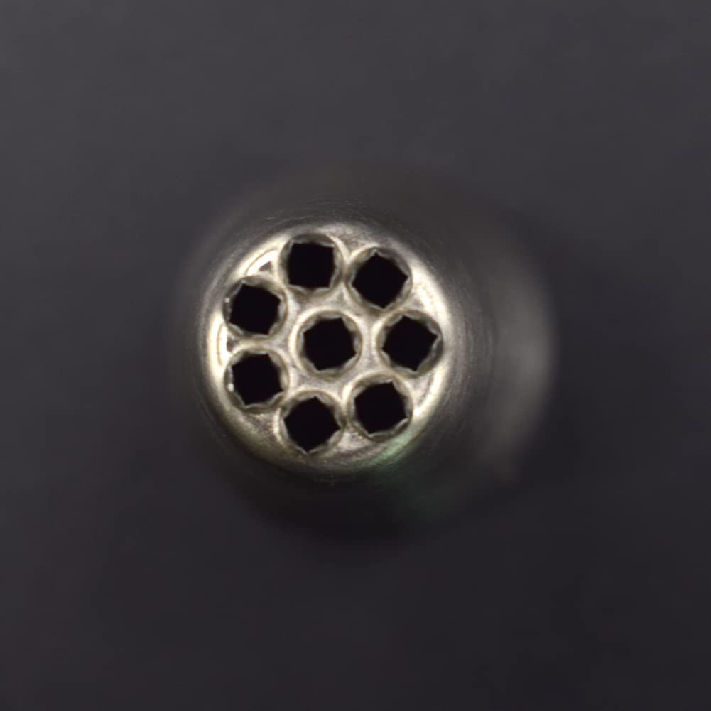 LTLWSH Set di 8 sacchetti per tubazioni e ugelli con convertitore, in acciaio inox di alta qualità, per decorare torte di Natale e cupcake