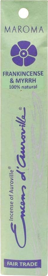 Maroma EDA Incense, Frankincense and Myrrh, 10 Count