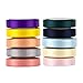 VATIN Solid Color Double Sided Polyester Satin Ribbon 10 Colors 3/8" X 5 Yard Each Total 50 Yds Per Package Ribbon Set, Perfect for Gift Wrapping, Hair Bow, Trimming, Sewing, Craft Projects Set #2