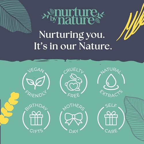 Nurture by Nature RELAX & UPLIFT Spa Kit for Women – Birthday Gifts for Women – 6 Piece Gift Basket with Hand Soap, Body Scrub, Hand Cream & More - Vegan Self Care Kit - Relaxation Gifts for Her - Image 9
