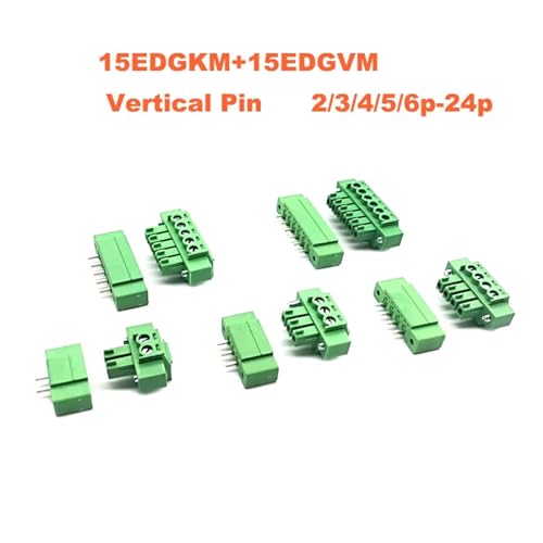 Conector PCB de tornillo Bornier de 3,81mm: bloque enchufable de 2 pines de alta precisión 2