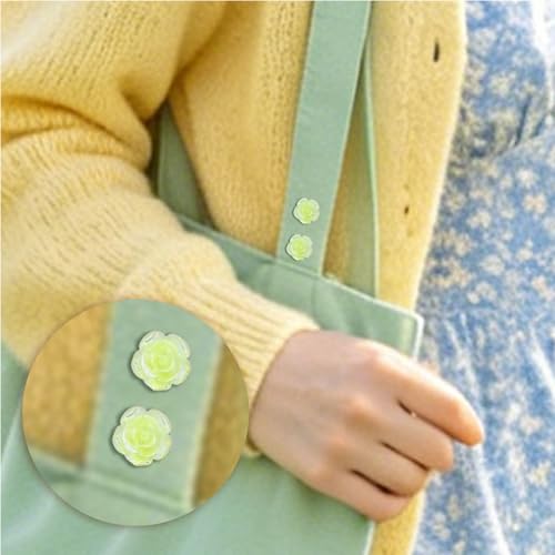 Image of 20 Pcs Enamel Rose Flowe Brooches Pins for Women Colorful Floral Brooch Flower Lapel Pin Badge Crafts Breastpin Jewelry Gift for Women Men Clothing Bags Backpacks Jackets Hat