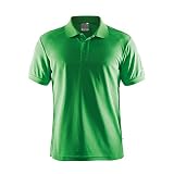 Craft Herren Klassik Pique Kurzarm Polo Shirt (L) (Grün)