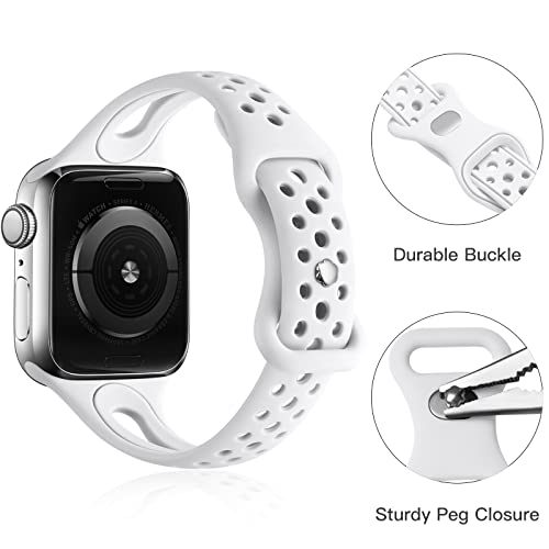 Ouwegaga Pulseiras esportivas femininas e masculinas de 40 mm, 41 mm, 38 mm, 42 mm, 44 mm, 45 mm, 46