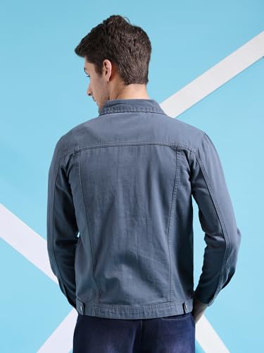 Image of The Indian Garage Co Men Slim Fit NA Trucker Jacket