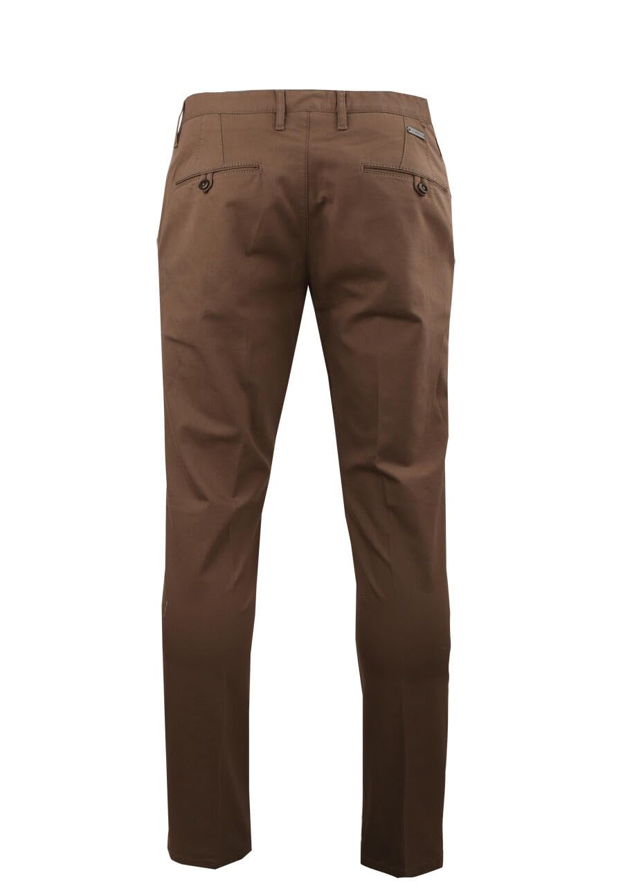 ALBERTO ROB - Business Cotton Chino, Pantalon de Trabajo, moca, 35W x 34L