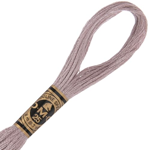 Image of Hobby Lobby DMC Cotton Embroidery Floss - 452 Medium Shell Gray, Set of 12