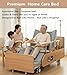 Medical Bed Equipment with Lateral Tilting and Built in Toilet for Home Care - Complete with Mattress Remote Control IV Pole All Full Electric Adjustable Hospital Nursing beds (Whole Bed Lift 27