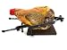 Ferrucci Import Morsa Porta Ferma prosciutto Ferro Pieno battuto a Mano con Cerniera cm.62x22x20h