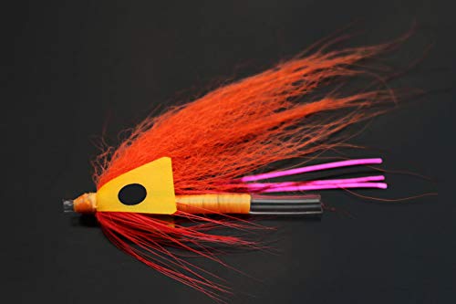 Tigofly 24 pcs/lot Orange Feather Tube Fly Streamer Fly Salmon Trout Steelhead Fly Fishing Flies Lures