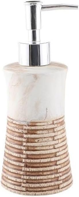 Soap Dispenser Ceramic Lotion Bottle 280ML Bathroom Household(Brown)
