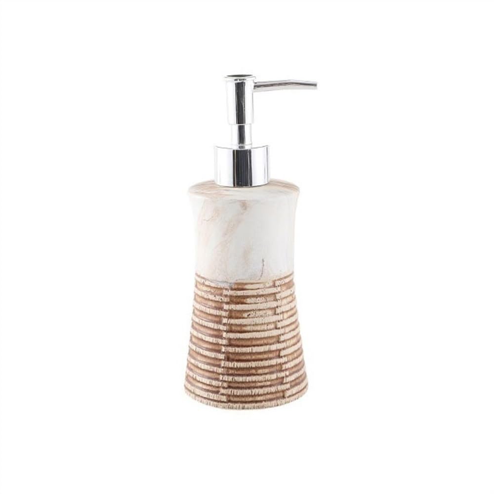 Soap Dispenser Ceramic Push Lotion Bottle 280ML Hotel Bathroom Soap Dispenser Household(Bruin)