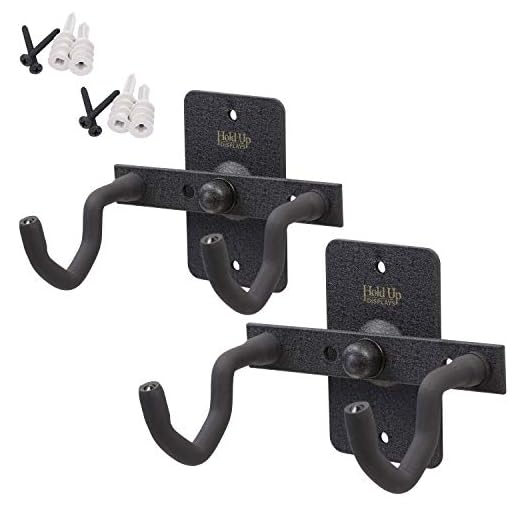 Hold Up Displays Wall Mount Handgun Hanger and Gun Storage (2 Pack) for Displaying Pistols and Revolvers on The Wall or Inside Your Gun Safe- Heavy Duty Steel - Made in USA