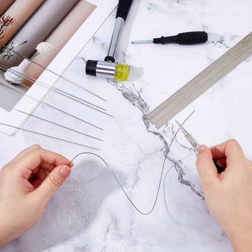 SUPERFINDINGS Edelstahl Federdraht 18 Gauge 304 Silber Schmuckdraht 1mm Diameter 403mm/Stück Für DIY Schmuckherstellung Und Kunsthandwerk