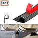 PAPILLON Car Door Seal Strip,Self Adhesive P Shape Car Door Trim Edge Moulding Rubber Soundproofing Weather Strip,13FT(4M)