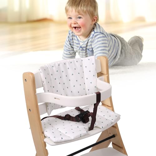Wooden Highchair Pad with Not Slip Features Easy Attachments Comfortable Seats Pad Breathable Seats Covers for Daily Use