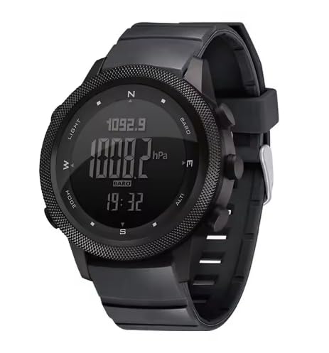 North Edge APACHE-46 - Orologio digitale da uomo, 46 mm, per sport all'aria aperta, corsa, nuoto, sport all'aria aperta, altimetro, barometro, bussola