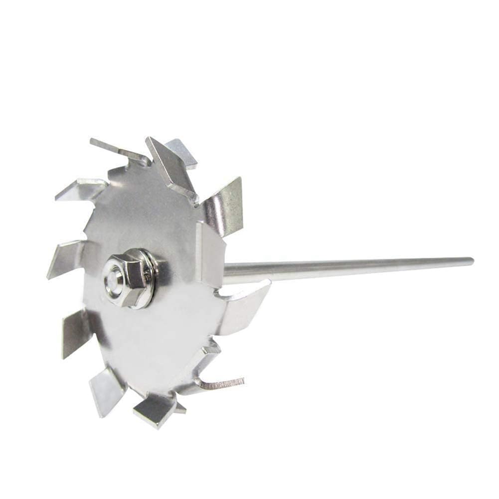 Disque de dispersion de turbine de dispersion à lame dispersante tige de dispersion de disque de 6 (disque de 2,36 pouces avec 0,31 x 11,8 pouce)