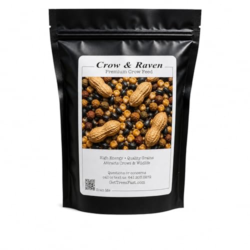 CZ Grain Crow & Raven Feed Mix | Premium Feed Whole Peanuts Cracked Corn Black Oil Sunflower & Cat Food | High Energy Crow Food for Outdoor Feeding & Backyard Wildlife (10 Pounds)